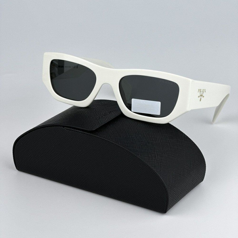 SALE! NEW Prada PRA01S 17K08Z White Grey Unisex Sunglasses PR A01S - Picture 3 of 11